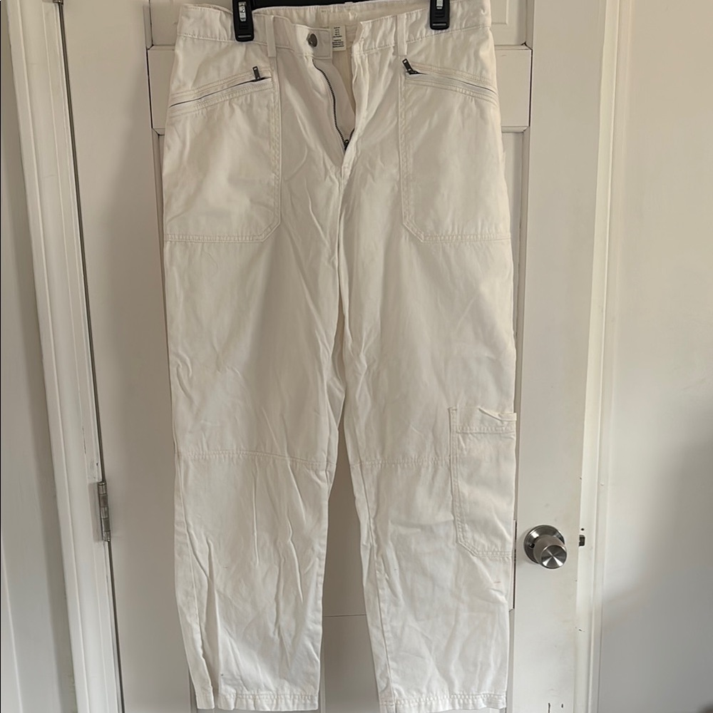 H&M White Flare Wide Leg Jeans
